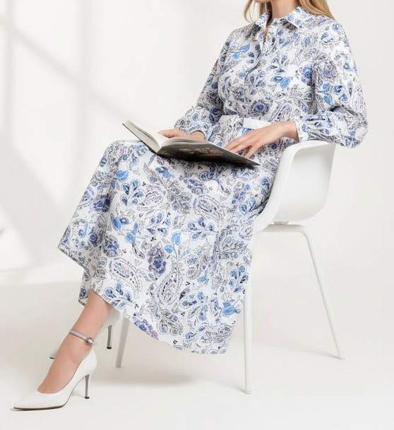 Dress Floral Print Blue / Yellow