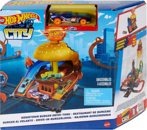 Toy Hot Wheels City Burger Drive-Thru Playset
