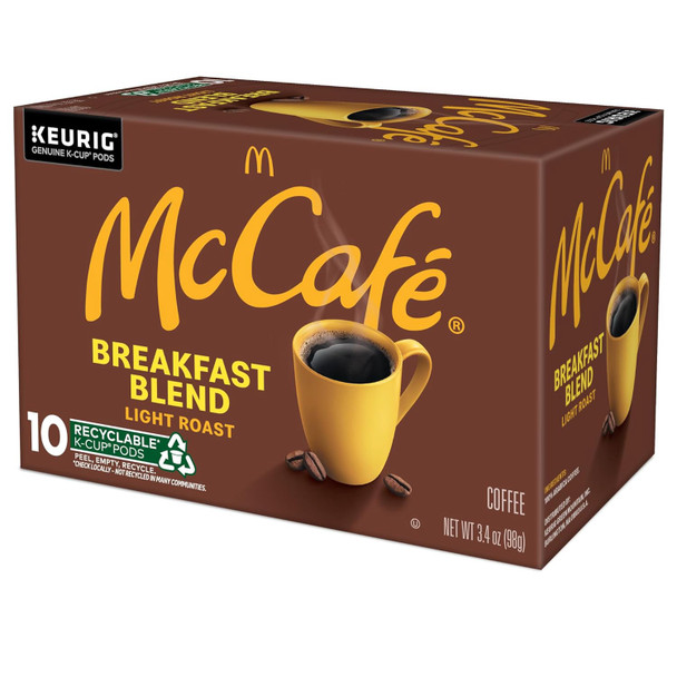 Coffee K-Cup Pods Keurig McCafe Light Roast 10count
