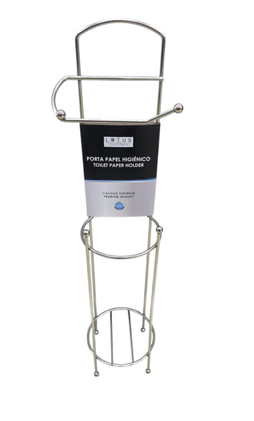 TOILET PAPER HOLDER ORGANIZER CHROME LOTUS LHC-TR16MS