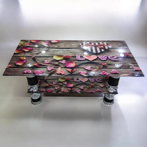 GLASS TABLE #6 2025 BIG RECTANGLE