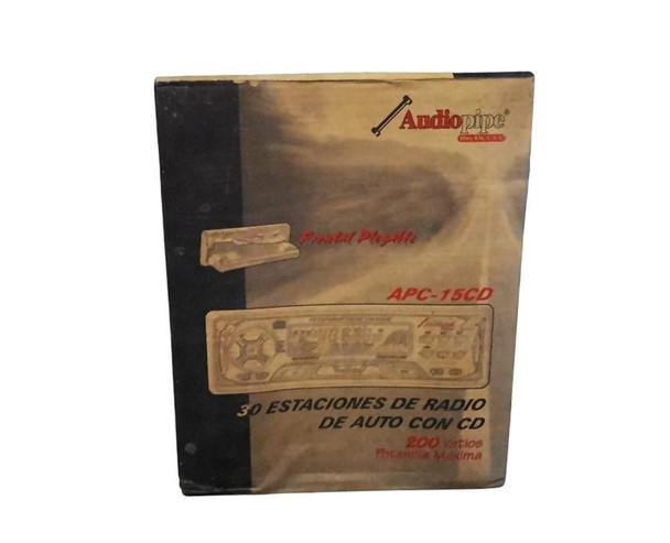 C.D PLAYER CAR AUDIO PIPE APC-15CD + FREE MODULATOR FM OTU CM-01 CAR MP3 WAM 3.1A 2USB CAR CHARGER FM WIRELESS