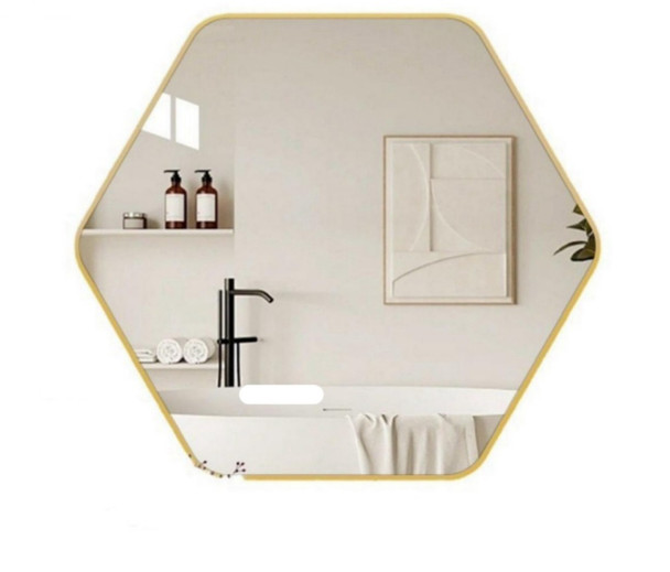 MIRROR DECORATIVE GOLD FRAME 34X34CM LUCKY HOME B20133