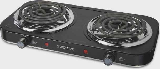 HOT PLATE DOUBLE BURNER PROCTOR SILEX 34115 HOTPLATE