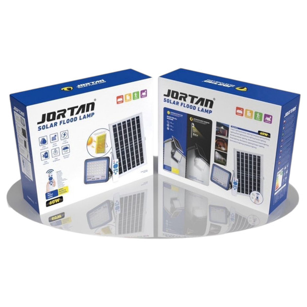 LAMP LED SOLAR FLOOD 60W JORTAN JT-BS60W-TY 6500K IP66
