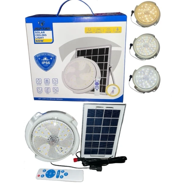 LAMP LED SOLAR CEILING 60W JORTAN JT-TYNXDD60W-Y 6500K IP66