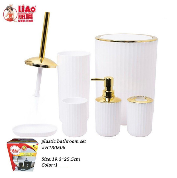 BATHROOM ACCESSORIES SET 6PCS LIAO H130506