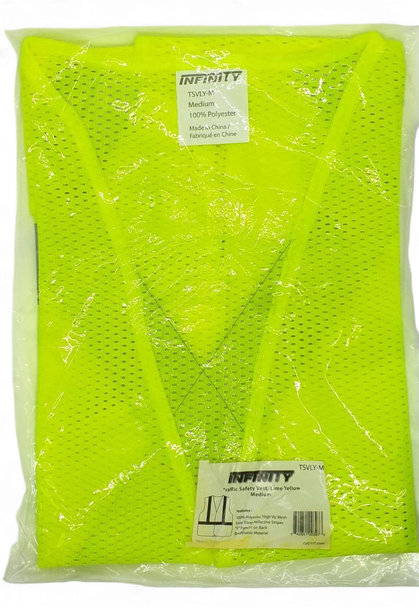 SAFETY VEST INFINITY LIME YELLOW MED TSVLY-M
