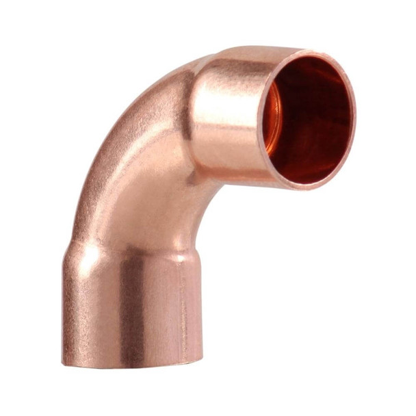 COPPER KNEE ELBOW 3/8" 90 DEGREE LONG WITH CXC EVERWELL 107L-38