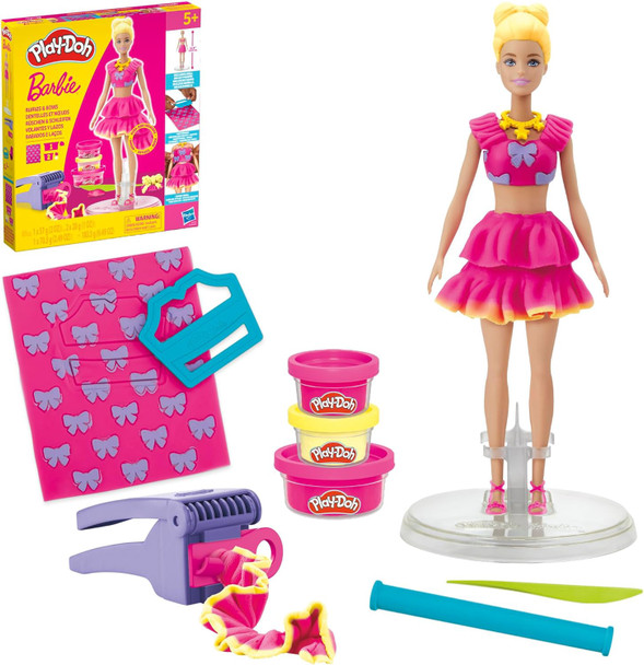 Toy Play-Doh Barbie Ruffles and Bows Set
