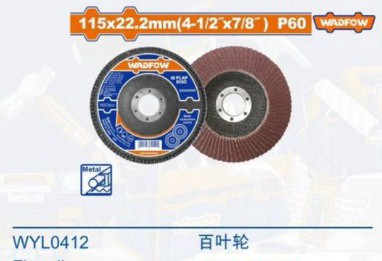 DISC FLAP WADFOW 4.5" X 7/8" GRIT 60 WYL0412