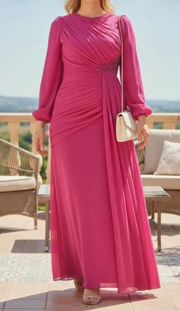 Dress Evening Occasion Pink