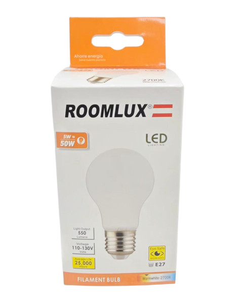 BULB E27 LED 5W ROOMLUX B70166 WARMWHITE 2700K