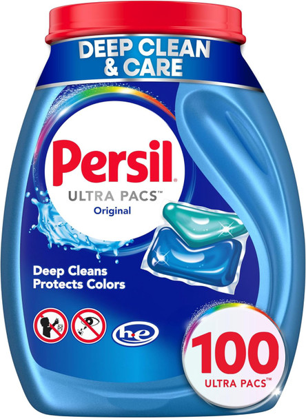 Washing Machine Detergent Persil Ultra Pacs 100count