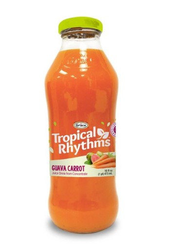 GRACE TROPICAL RHYTHMS GUAVA CARROT JUICE DRINK 473 ml 16 fl oz
