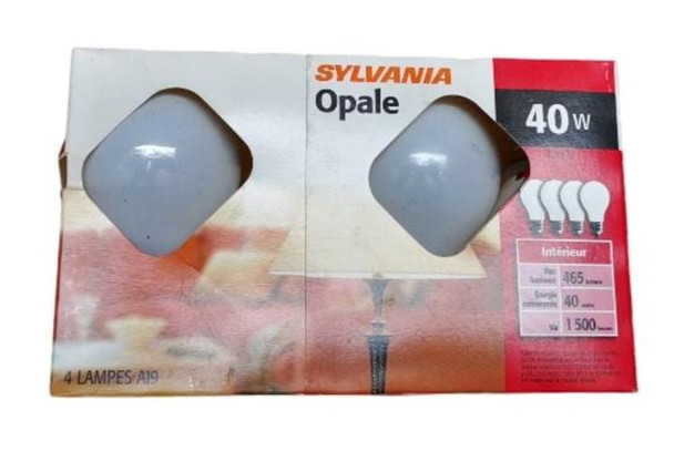 BULB SYLVANIA OPALE SOFT WHITE 40W SCREW 4PCS BOX