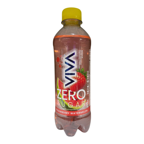 VIVA STRAWBERRY WATERMELON ZERO SUGAR SPARKLING WATER 355ml 12fl oz