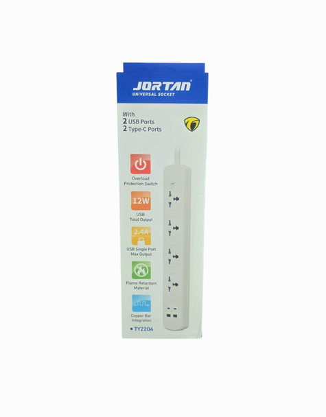 POWER STRIP JORTAN UNIVERSAL TY2204 USB + TYPE C
