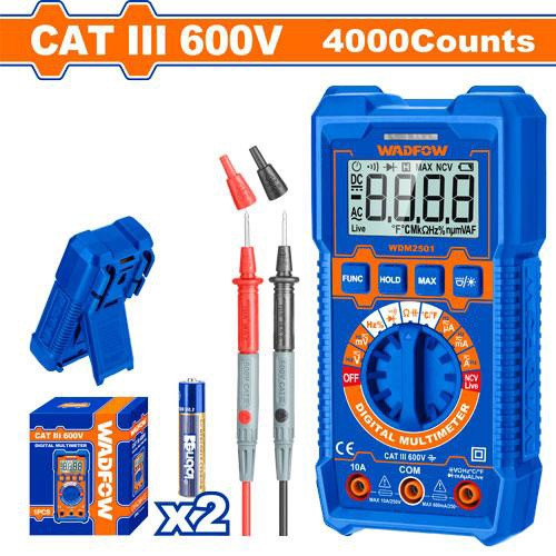 MULTIMETER WADFOW WDM2501 600V DIGITAL