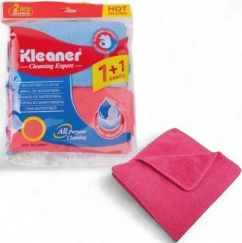 CLEANING CLOTH MICROFIBER KLEANER GSG003 38x40cm 2PCS