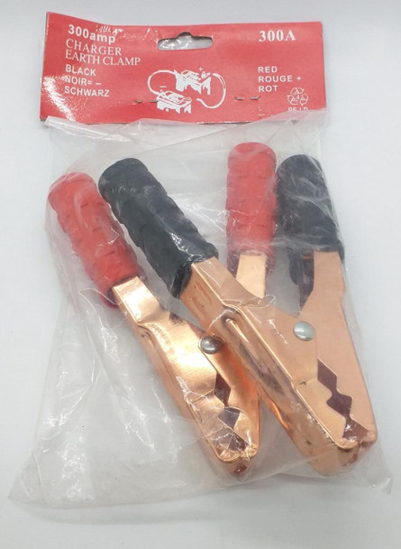 CLIPS ALLIGATOR  300AMP EARTH CLAMP LARGE PAIR