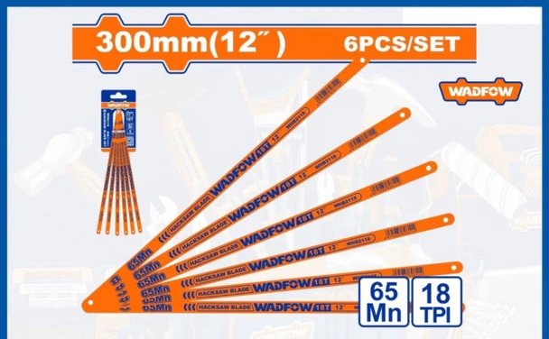 BLADE HACKSAW 18T 6PCS SET WADFOW WHB2118