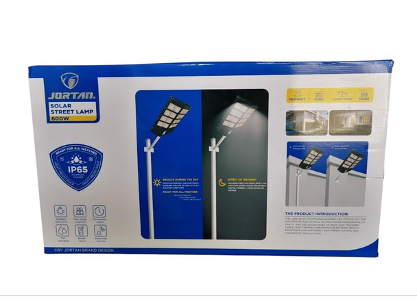 LIGHT SOLAR STREET LED 800W JORTAN JT-BCGK-800W