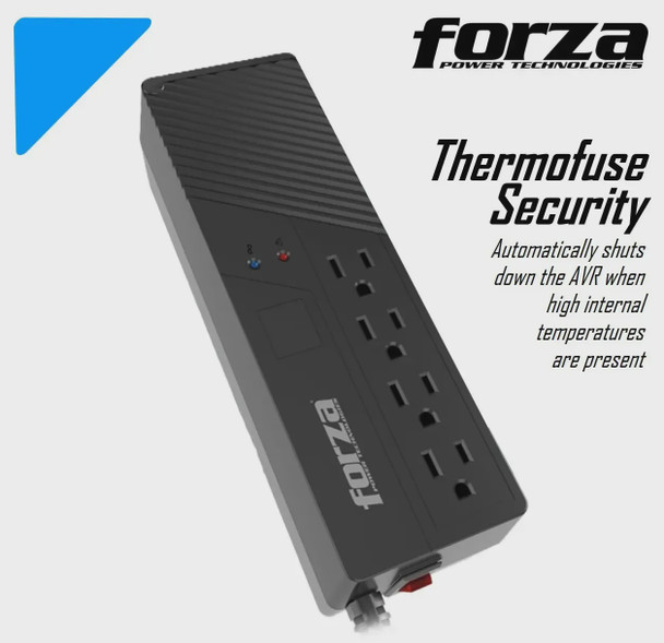 VOLTAGE REGULATOR FORZA FVR-1011 500W 1000VA AUTOMATIC