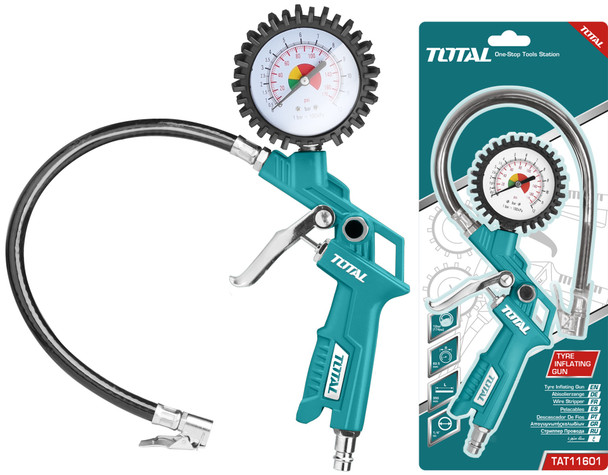 TIRE INFLATING GUN AIR TOTAL TAT11601 12BAR