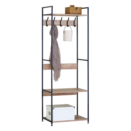 CLOTHES RACK WARDROBE 2 TIERS 23.4" X 15.6" X 68.75" MUTBERG HAS-SHLYJ6040175TL