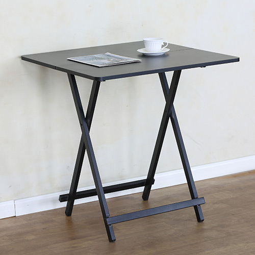 TABLE FOLDING WOOD SQUARE BLACK 27.55" X 27.55" X 29" MUTBERG HAS-SHG-ZDZ707074BL