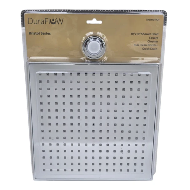 SHOWER HEAD DURAFLOW BRISTOL SERIES 10"X10" CHROME DFSF1010CH