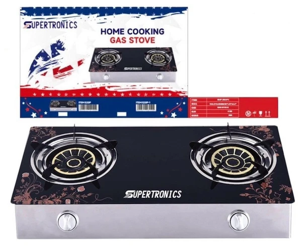 STOVE 2 BURNER SUPERTRONICS 520P GLASS TOP TABLE MODEL