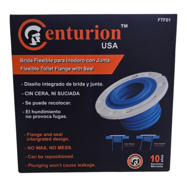 FLEXIBLE TOILET FLANGE WITH SEAL CENTURION FTF01