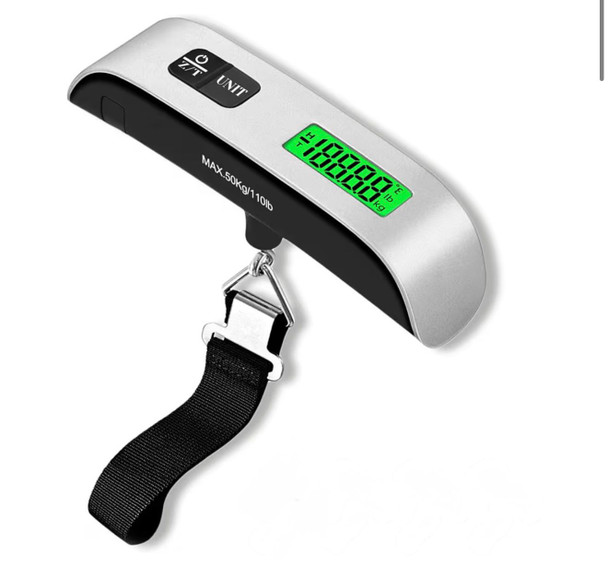 Travel Scale Digital Luggage Silver