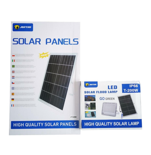 LAMP LED SOLAR FLOOD 200W JORTAN JT-TJ200W 6500K IP66