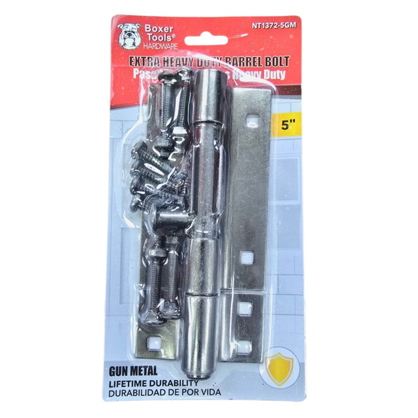 TOWER BOLT 5" BOXER BLACK #NT1372-5GM