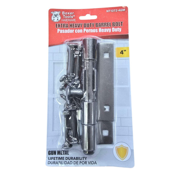 TOWER BOLT 4" BOXER BLACK #NT1372-4GM