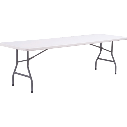 TABLE FOLDING PLASTIC WHITE 8FT CLIFFSIDE GQT-HYC240 STRIGHT RECTANGLE 95" X 30" X 29"