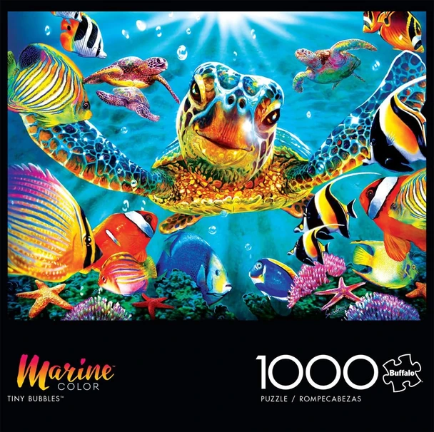Puzzle Jigsaw Buffalo Games Marine Color Tiny Bubbles 1000pc