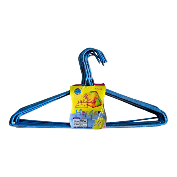HANGERS CLOTHES 10PCS COLORED YEMEIOU