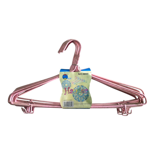 HANGERS CLOTHES 10PCS COLORED 0899