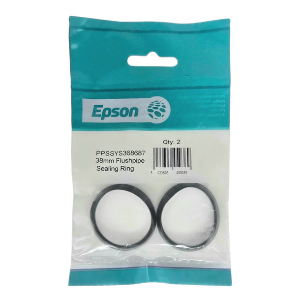 RUBBER CONE SEAL FOR FLUSH PIPE 38MM EPSON 2PCS PK 368687