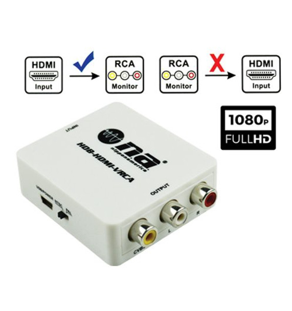 CONVERTER MINI HDMI TO AV HDB-HDMI-VRCA (HDW) NIPPON AMERICA
