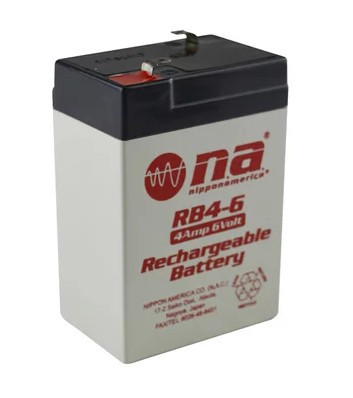 BATTERY RECHARGEABLE 6V RB4-6 NIPPON AMERICA