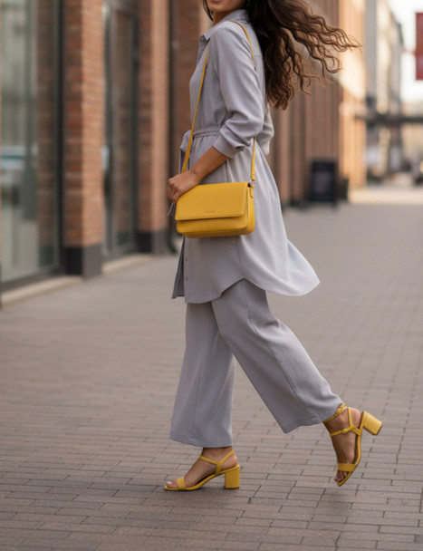 Pants Suit Set 2pc Grey / Black
