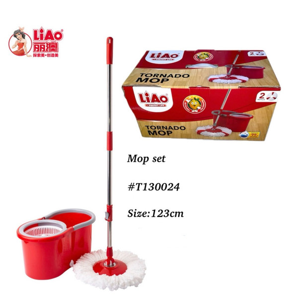 MOP BUCKET SET WITH SPIN TORNADO MOP LIAO T130024