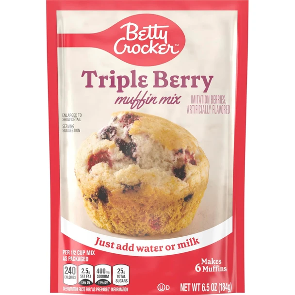 BETTY CROCKER MUFFIN MIX 6.5OZ