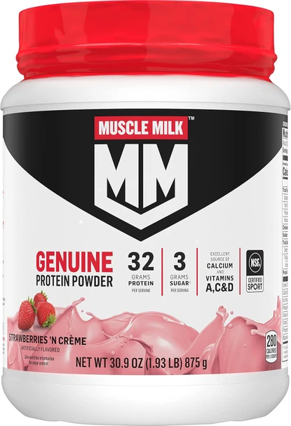 Supplement Muscle Milk Protein Powder Strawberries ‘N Crème 1.93lb