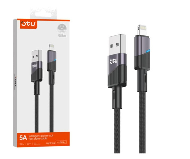 CHARGER CABLE USB OTU DL14-I 1200MM LIGHTING 5A FAST DATA CABLE